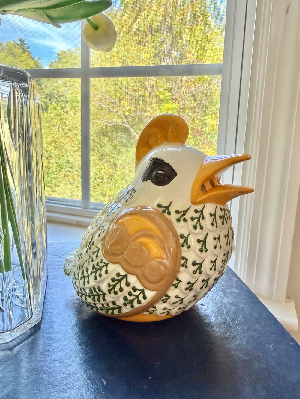Vintage Ceramic Bird Kitchen Shaker (Parmesan / Sugar / Powdered Cleanser)